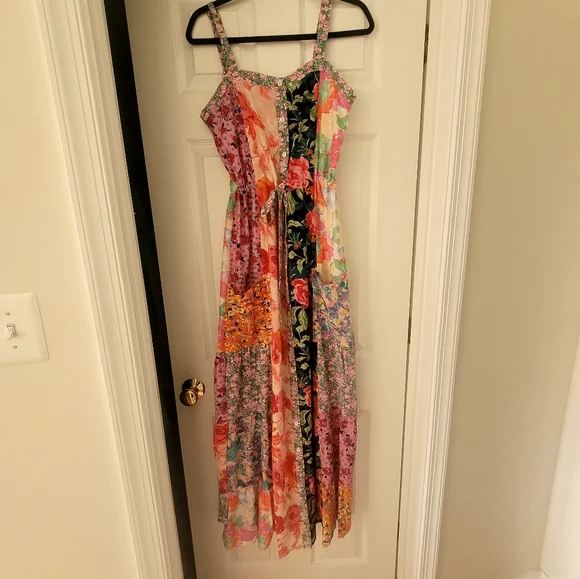Patchwork floral maxi dress - Picture 2 of 3
